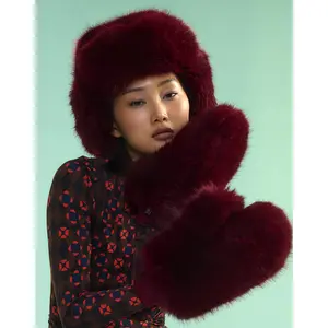 Faux Fur Oversized Mittens