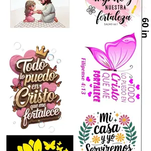 Christian DTF Heat Transfers – Inspirational Bible Quotes | Ready to Press Sheets