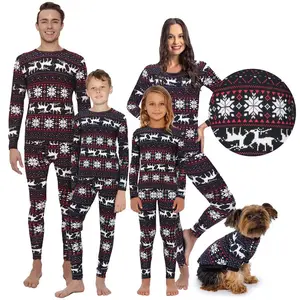 Rocky Christmas Matching Family Warm Thermal Pajamas, Boys, S
