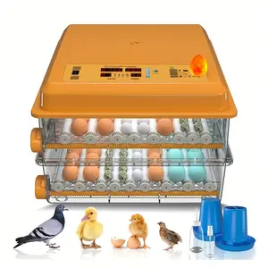120-Egg Automatic Turning Incubator for Farms with Automatic Water Injection Humidity Control Large Capacity Poultry Egg Incubator Ideal for Farm Operations
