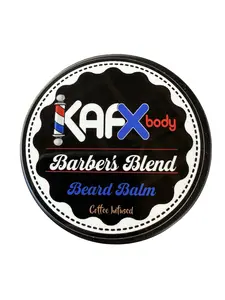 KAFX Barber's Blend Coffee Infused Beard Balm Softens Beard and Hydrates Skin Provides Hold Coconut Cocoa