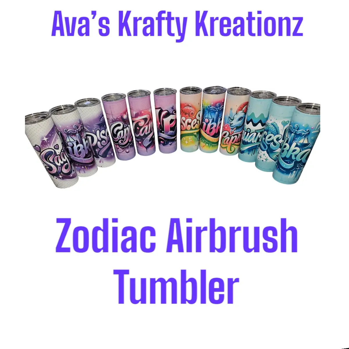 Zodiac Airbrush Tumbler Zodiac Airbrush Tumbler