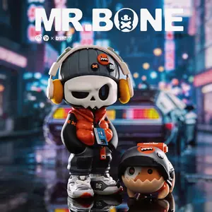 【Class of 2026 Gift】MR.BONE Back To The Future Series,Collectible Toys Desktop Display Case Home Decoration ldeal,gift for boy,2.67inch Random Mystery Toys Action Figures