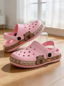 Hole Shoes, Summer Shower Slippers, Capybara Pattern, Fashion Versatile, Lightweight Comfortable, Suitable for Boys Girls