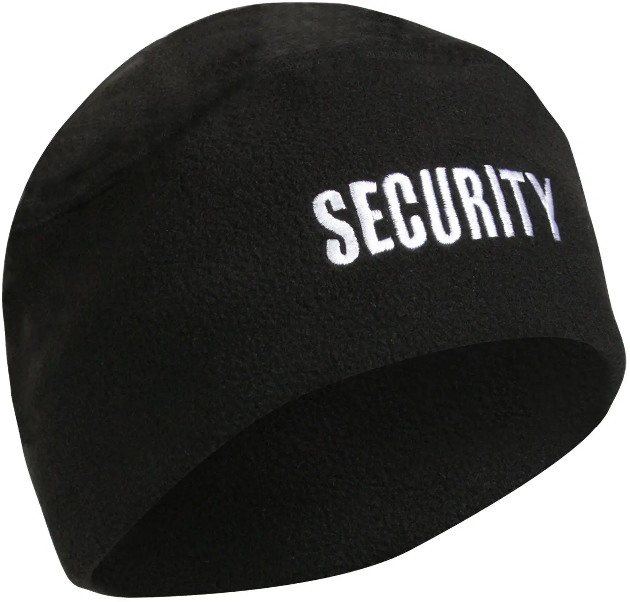 Unisex Lightweight Casual Stretchy Beanie Hat - 1-Size Polar Fleece Watch Cap with Security Print, Embroidered Logo, Cold Weather Warm Ear Protection for Night Outdoor Patrol Bouncers