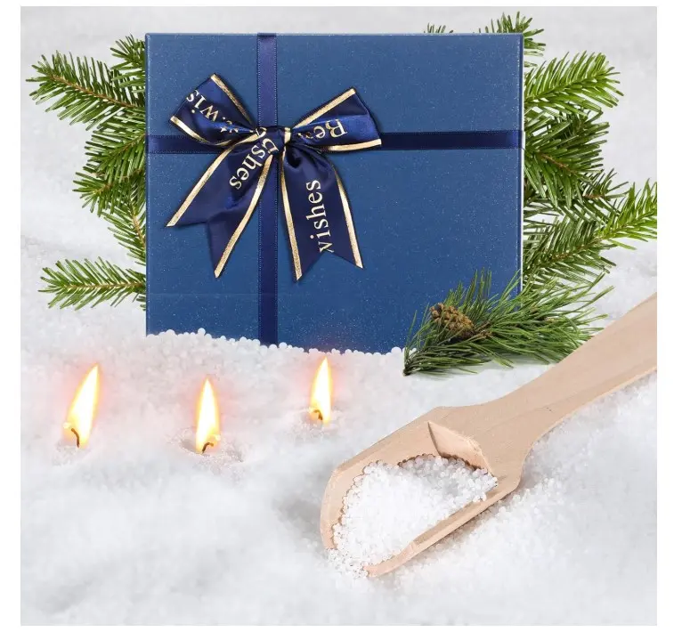 Pearled Candle Sand Wax Set Scented Sand Candle with Gift Box 50 Wicks Refillable Beaded Wax Sand Pearled Candle Gift White Candle for Friends Lover