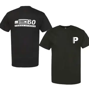 Power Stroke 6.0 T-Shirt, Basic Short Sleeve Cotton Tee For Truck & Engine Fans, Streetwear For Men