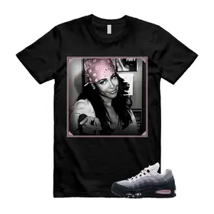 AM 95 Pink Foam Match T Shirt, Aaliyah Meme Graphic Tee, Streetwear Graphic Tee, 90s Hip Hop Tee, Gift For Women and Man Unisex T-Shirt, Cozy Gift