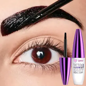 Easy Peel-Off Eyebrow Tint Gel – Waterproof, Sweatproof & Long-Lasting (Black/Brown),  Smudge-Proof, for All Skin Types Makeup Cosmetic eyebrow pencil