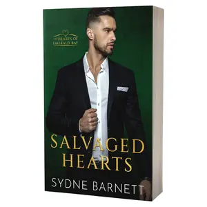 Signed Salvaged Hearts Paperback, a boss-employee, marriage of convenience, billionaire romance book.