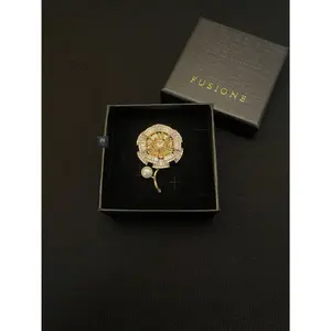 Freshwater Pearl  Dandelion brooch Pins Pendant handmade Fashion Accessory Jewelry