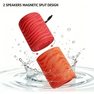 Father's Day Gift 2 in 1 Portable Speaker -StoneBluetooth Speakers, Wireless with HD LouderVolume, Deep Bass Subwoofer, IPX5 WaterResistant - Perfect Boom Box for Home,Outdoor or Travel SummerVibes
