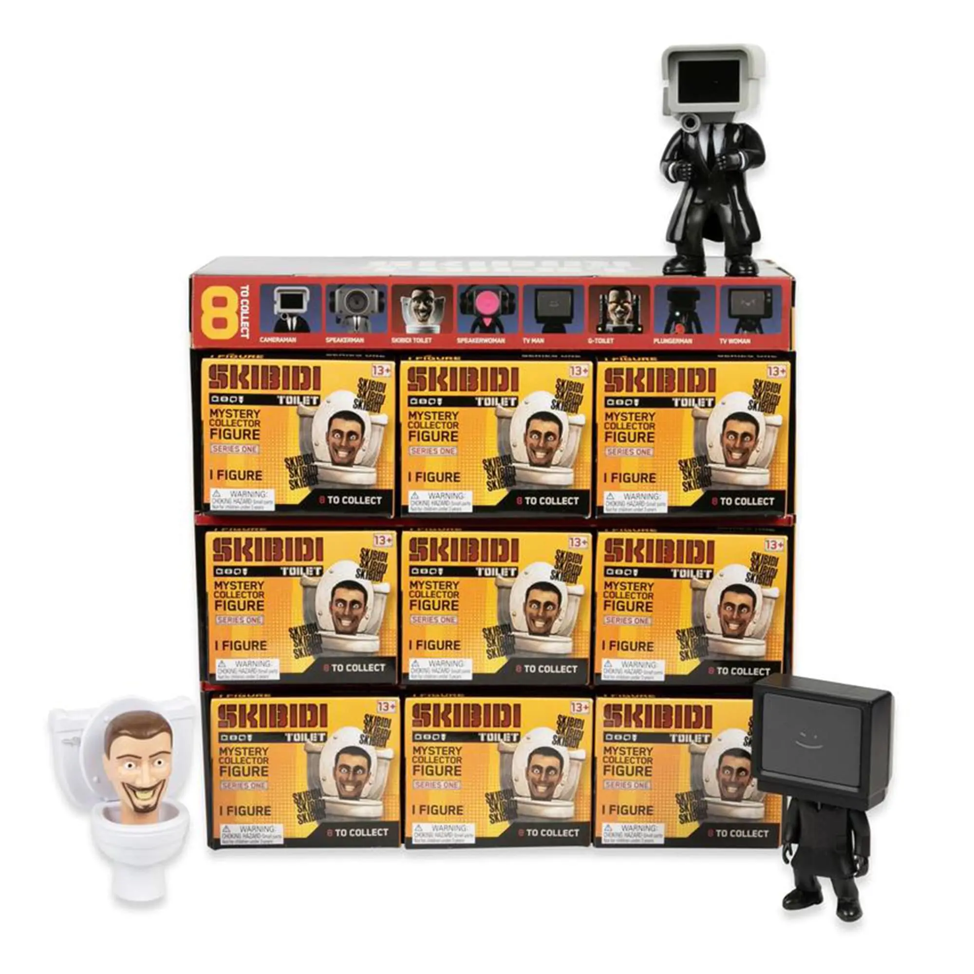 Skibidi Toilet 4.5-Inch Blind Bag Action Figure - Single Random Collectible Character, YouTube Inspired, License 2 Play Inc. Toy, Collectible Characters