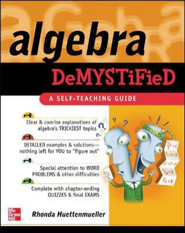 USED Book - Algebra Demystified : A Self Teaching Guide (Demystified) by Rhonda Huettenmueller (Paperback) - english