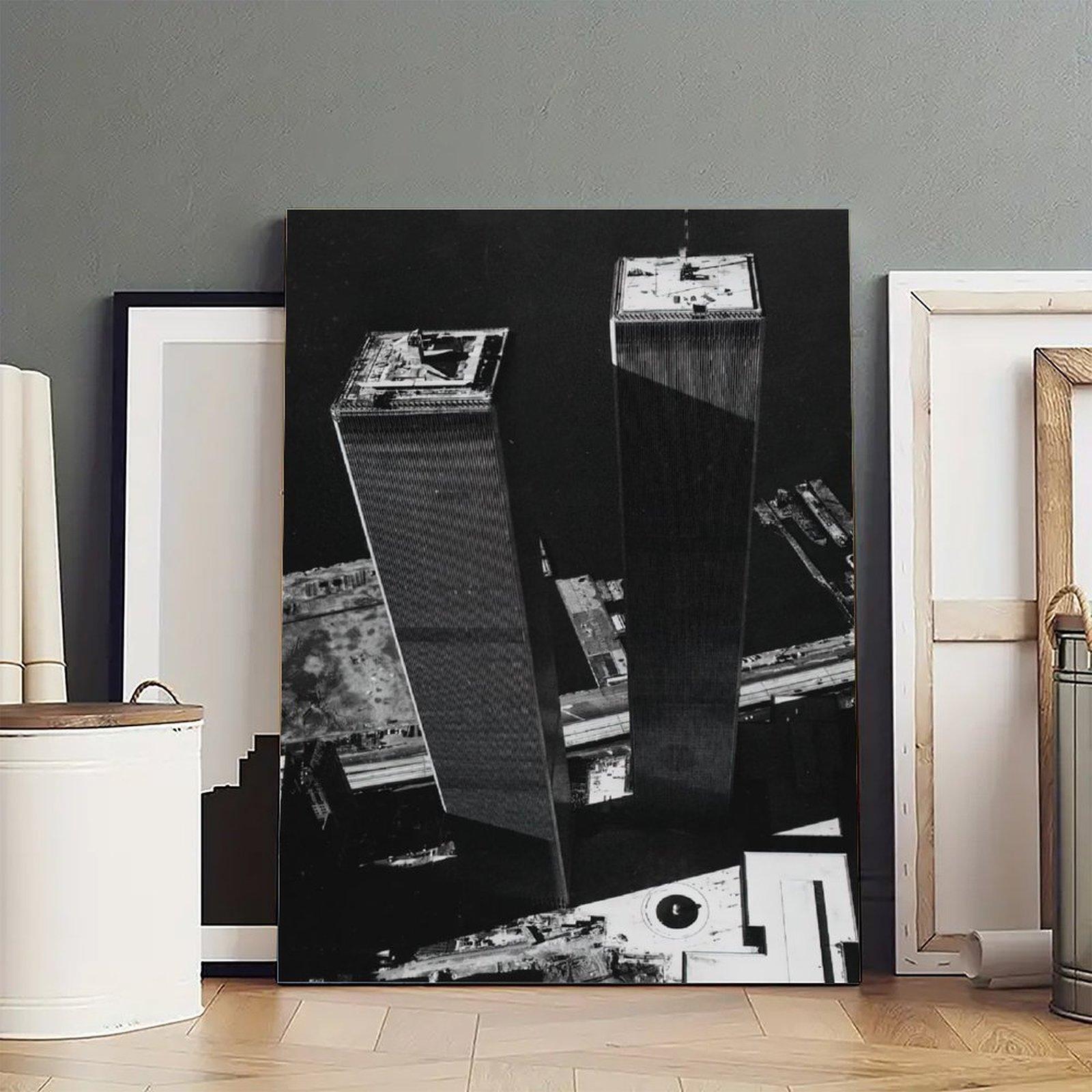 Vintage Photography Poster World Trade Center 1973 Poster Decorative Painting Canvas Wall Art Picture Print Modern Family Bedroom Decor