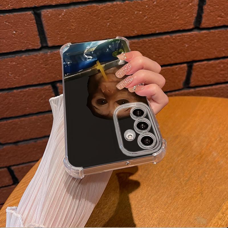 Monkey Sipping Caprisun Phone Case For SAMSUNG GALAXY A14 A15 A16 A25 A26 A34 A35 A36 A53 A54 A55 A56 4G 5G Gift Ideas Anti-drop Cellphone Protective Case Soft Transparent Shockproof Mobile Phone Cover Ultra Thin Magnetic Wireless Charging iphone 16