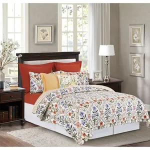 C&F Home Victoria's Garden Floral Flowers Full/Queen 3-Piece Quilt Bedding Set
