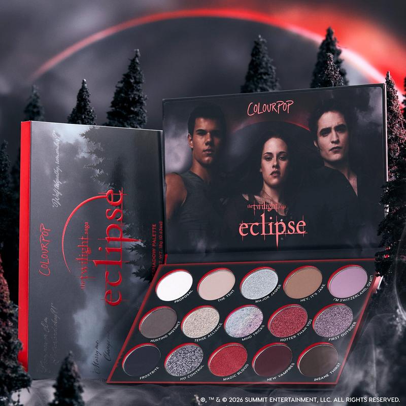 ColourPop x The Twilight Saga Eclipse Forever Eyeshadow Palette Set - 3 Limited Edition Palettes with 45 Shades & 5 Finishes for Vampy Looks