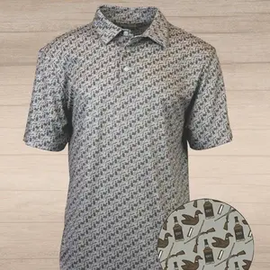 Wood Duck Whiskey Performance Polo Ultra Soft Quick Dry Outdoor Shirt Perfect Gift For Hunters Golfers Nature Style Fans, Simple