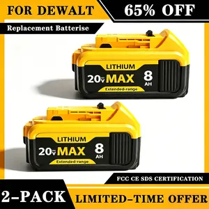 8.0Ah Replacement for Dewalt 20V Max  Lithium Batteries Compatible withDewalt Battery DCB208 DCB200 DCB206DCB205 DCB204 Cordless Power Tools summervibes fathersdaygift