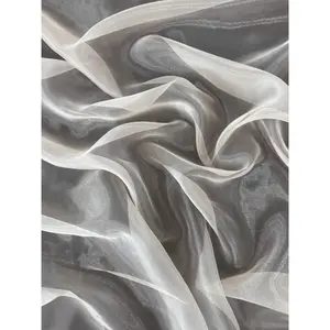 Ivory Crystal Organza