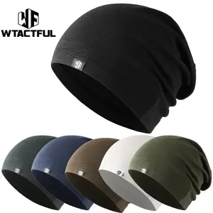 WTACTFUL 1pc Soft Slouchy Beanie Hat for Men Women, Breathable Skull Cap Chemo Cap Night Sleeping Hat for Cycling Running Riding Hiking Casual Wear