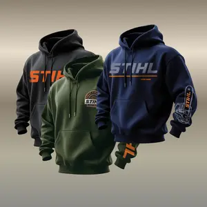 Retro Heavy Duty Style Stiiihl Hoodie – Built For The Job, Repairman's Hoodie, Logo On Arm, Perfect Gift for Dad, Workwear Shirt, Shirt for Worker, Trendy Fashion Streetwear Menswear