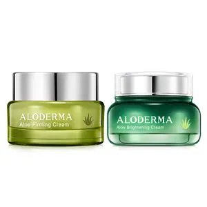 Aloderma Aloe Face Cream Set, 2 pieces - Brightening Cream, Firming Cream