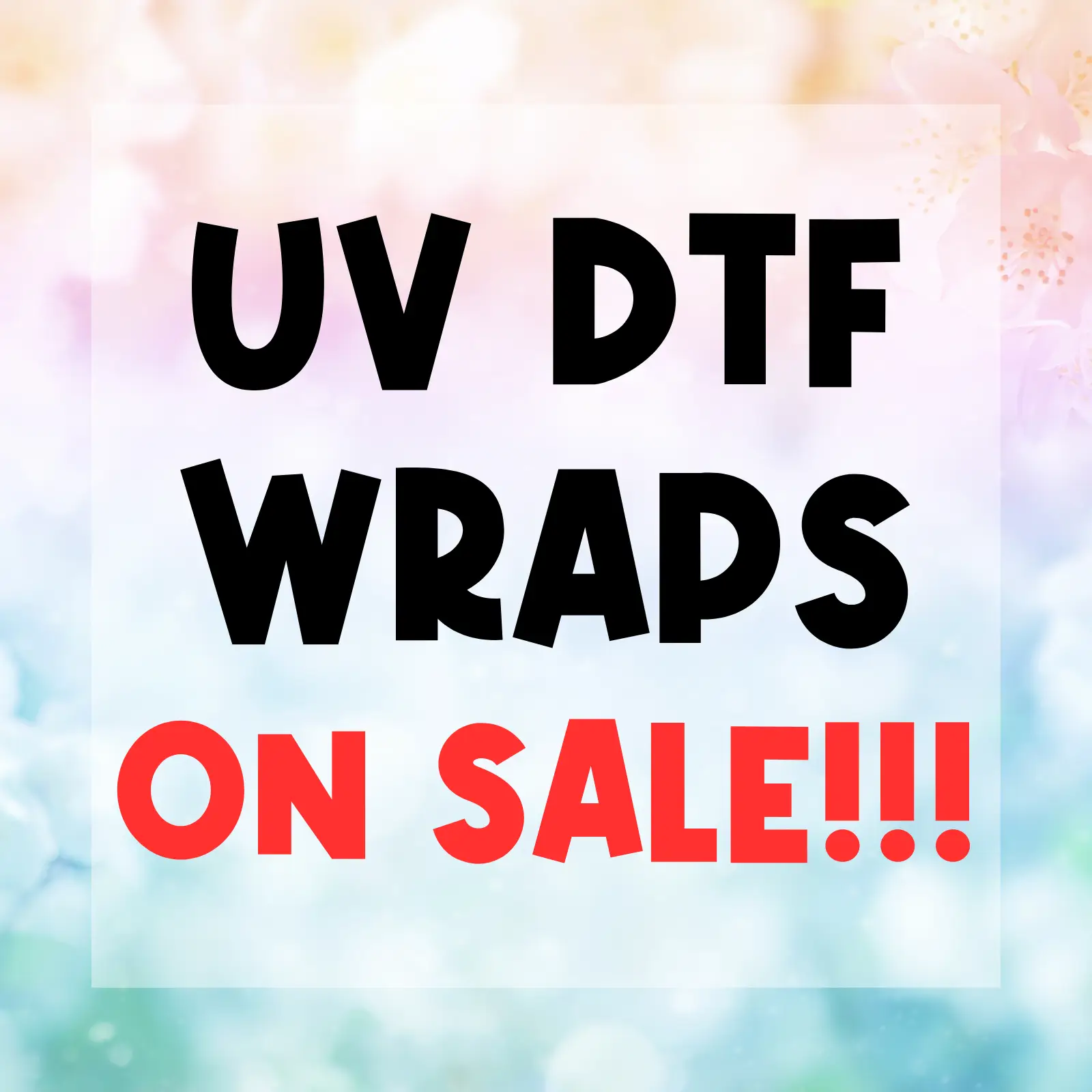 UV DTF 16 oz Wraps - ON SALE, Cup Sticker, Peel and Stick, Tumbler Stickers, Permanent Sticker