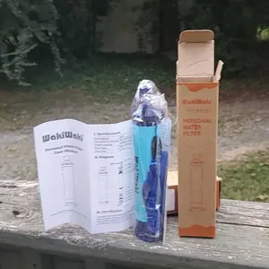 Membrane Solutions/WAKIWAKI Water Filter Straw Portable Survival Filtering System for Drinking, Hiking, Camping, and Emergency Preparedness
