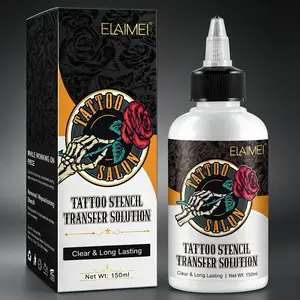 Elaimei Tattoo Transfer Gel, Clear Easy Transfer Tattoo Design Aid, Special Care Gel for Tattoo Coloring, Professional Tattoo Supplies