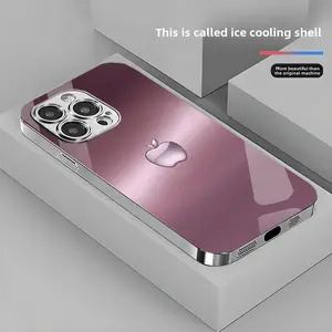 A phone case with a gradual change Apple pattern, Suitable for iPhone 11, 12, 13, 14, 15, 16, 17 PIUS, Pro, and Promax