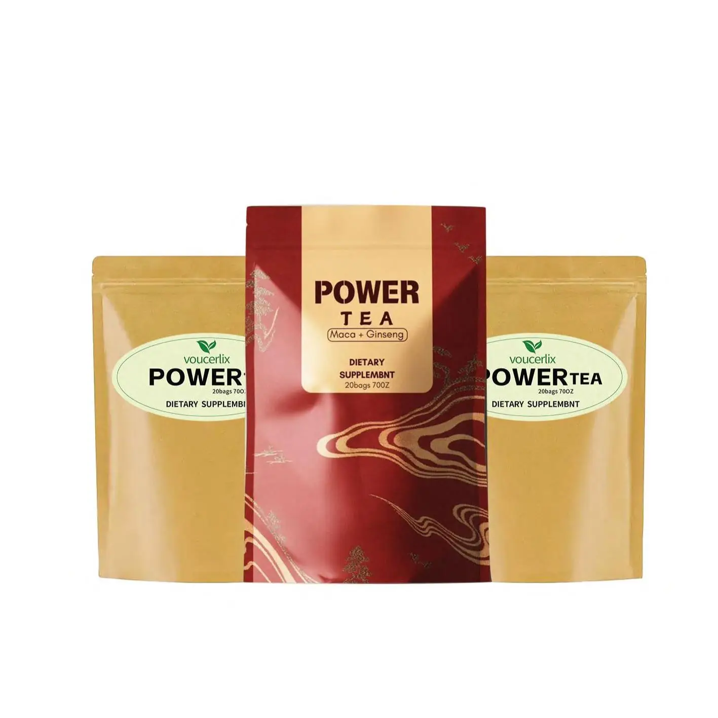 NewKidney Support Ginseng Five Treasure Tea – Herbal Blend with Red Dates, Goji & Mulberry | Caffeine-Free