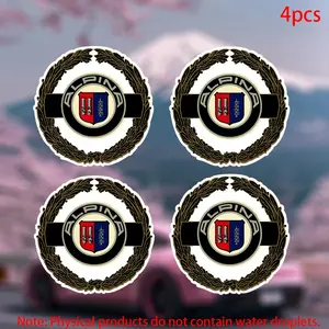4pcs-Alpina Cars Racing Sticker-car stickers for doors, windows, laptops, luggage, furniture and bumpers-durable adhesive vinyl material