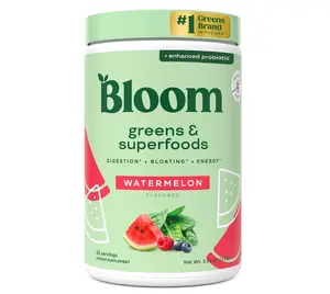 Bloom Nutrition Superfood Greens Powder, Digestive Enzymes with Probiotics and Prebiotics, Gut Health, Bloating Relief for Women, Chlorella, Green Juice Mix...