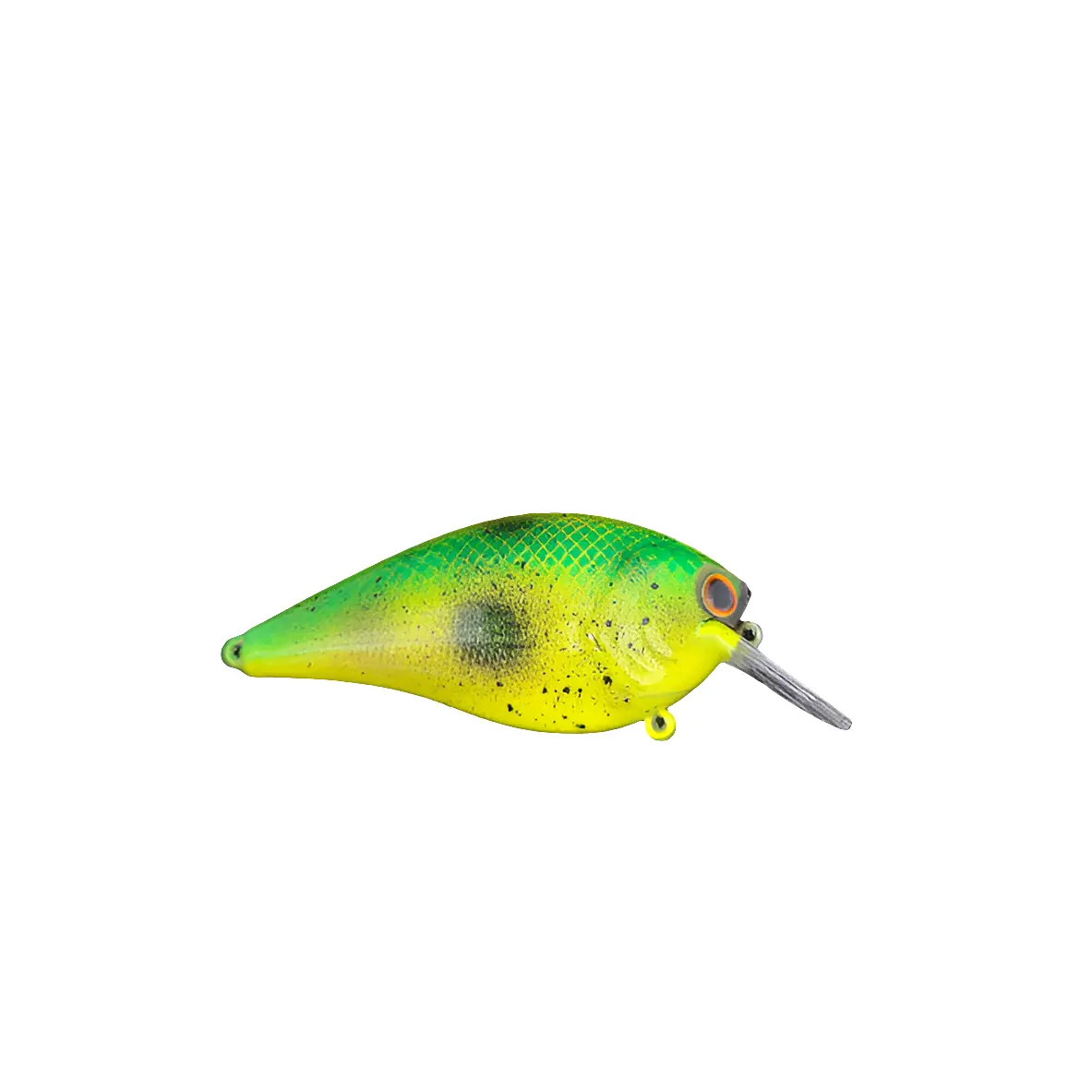 3" Custom Painted Squarebill Crankbait Electric Shad Color