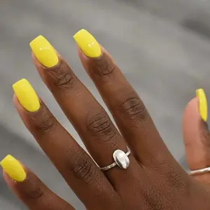 DND 744 CARAMEL CORN Gel and Lacquer Duo nail care nail art yellow sunflower color