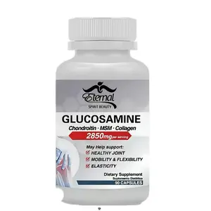 Eternal Spirit Beauty Glucosamine 2850mg per Serving with Chondroitin MSM Collagen for Healthy Joints Mobility & Flexibility 90 Capsules Wellness Fitness