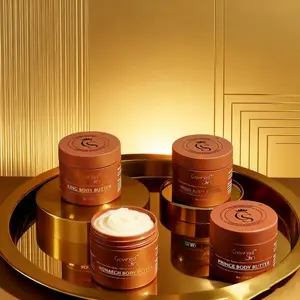 King Body Butter for Men - 5oz/150ml Daily Moisturizing Body Butter with Warm Sensual Scents (Sandalwood, Amber Musk) Infused with Pheromones, Premium Blend with Shea Butter & Jojoba Oil for Hydration