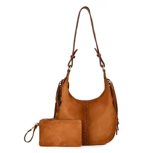 Hydrangea Large Vintage Ombre Shoulder Bag