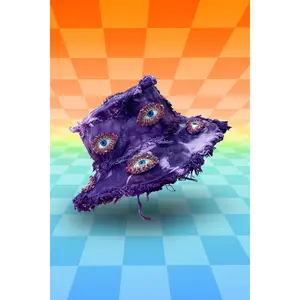 Eyez All Over Bucket Hat (Purple)