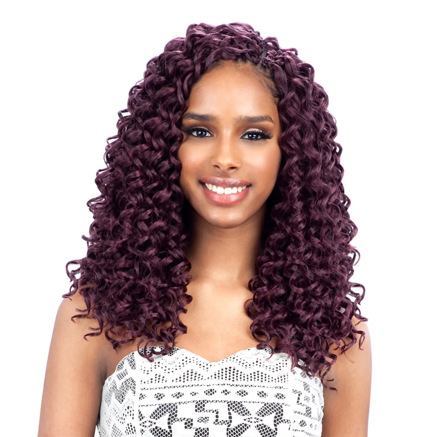 Freetress Crochet Braids GoGo Curl 12-Inch, Synthetic Hair Extensions for Braid Hairstyles, Hand-Tied and Tangle-Free, Braids Hairstyles