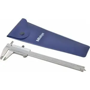 Mitutoyo Stainless Steel Vernier Caliper (Model 530-105) - 0-6" Range, ±0.0015" Accuracy, 1.5748" Jaw Depth, Precision Measuring Tool for Tools & Hardware