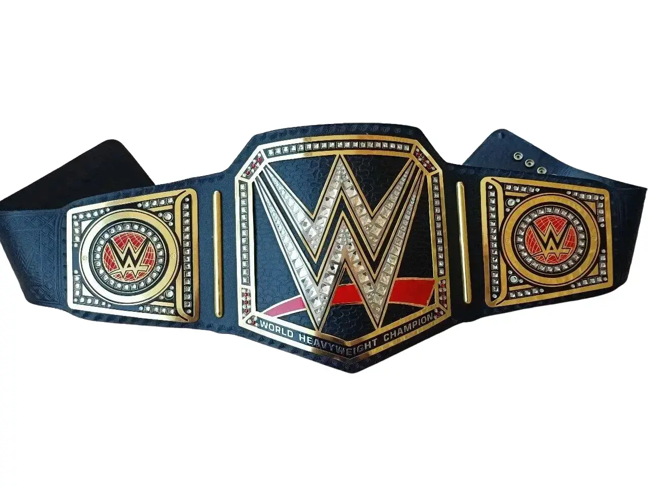 World Heavy Weight Championship Title Replica Belt Adult Size 2MM Brass Black