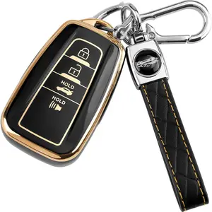 Toyota Smart Key Case 2019-2026, Full Protection Cover, Car Key Protector, Car Key Holder for Rav4, Highlander, Corolla, Prius, Camry, C-Hr, Avalon, Gt86, 4runner