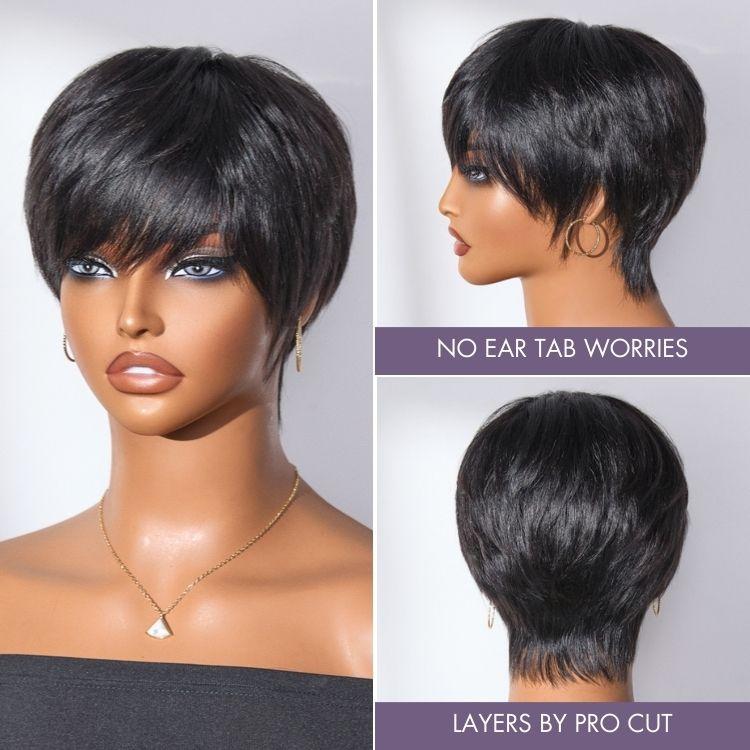 【LIVE】Throw On & Go Short Cut with Bangs Wig Ultra Comfort Cotton Cap Glueless Wig Hair Loss Friendly