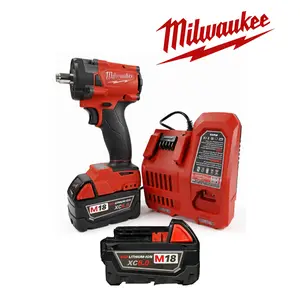 Milwaukee M18 FUEL Compact Impact Wrench 3/8" with Tri-LED Light, Heavy-Duty 250 ft-lbs Cordless Gun for Dark Under-Car Maintenance