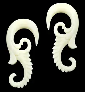 White Seahorse Bone Hangers