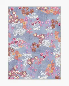 Arden Slate Blue Multicolor Rug
