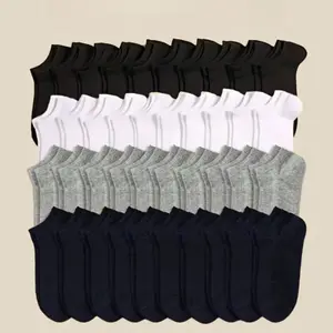 Solid Color Low Cut Athletic Socks for Men & Women Built Tough Breathable, Quick-Drying & Non Slip Comfort